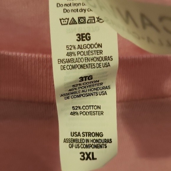 NWOT Bella Canvas Be The Reason Someone Smiles Today Pink Graphic TShirt 3X - Picture 3 of 4